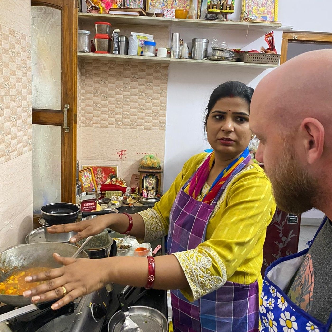 Kochkurs und Abendessen bei Familie Rekha mit Vollverpflegung
