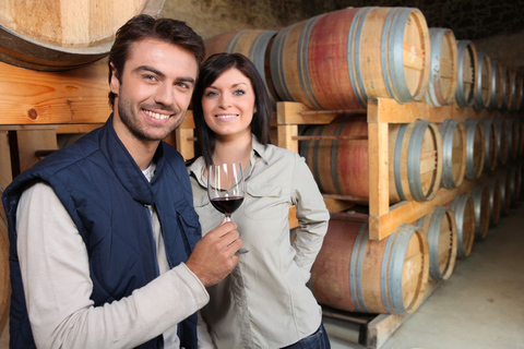 Santorini: Tour delle cantine con degustazione di vini e ciboTour al tramonto