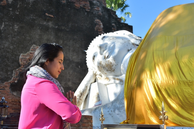 Privétour naar Ayutthaya-werelderfgoed met boottocht