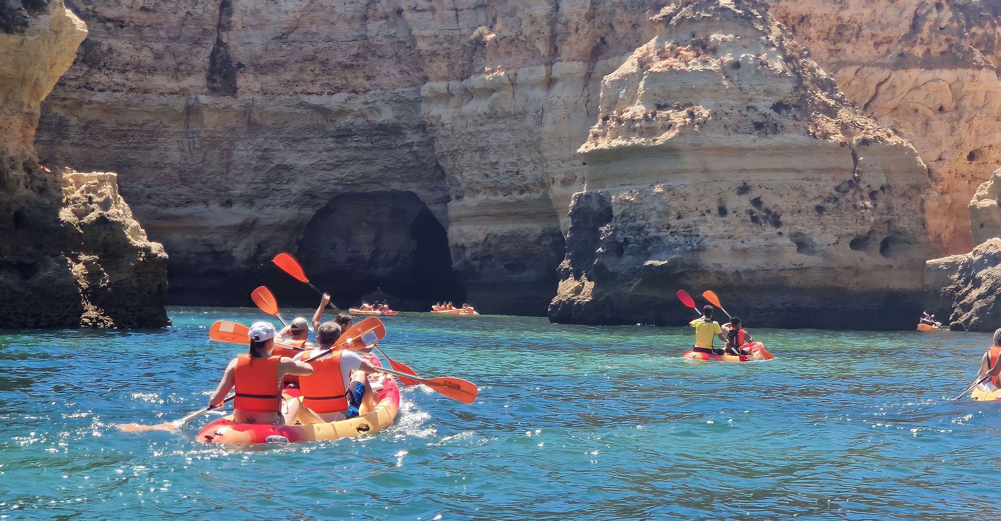 Benagil, Caves, Beaches, and Secret Spots Guided Kayak Tour - Housity