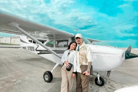 Miami: luxe privévliegtuigtour met drankjesMiami: privétour in een luxe vliegtuig