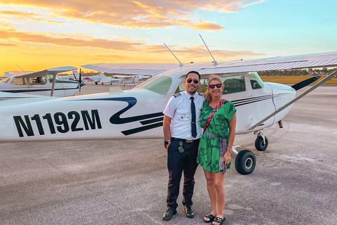 Miami : Vol romantique en avion au coucher du soleil - Champagne gratuit