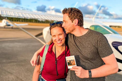 Miami: Romántico vuelo en avión al atardecer - Champán gratis