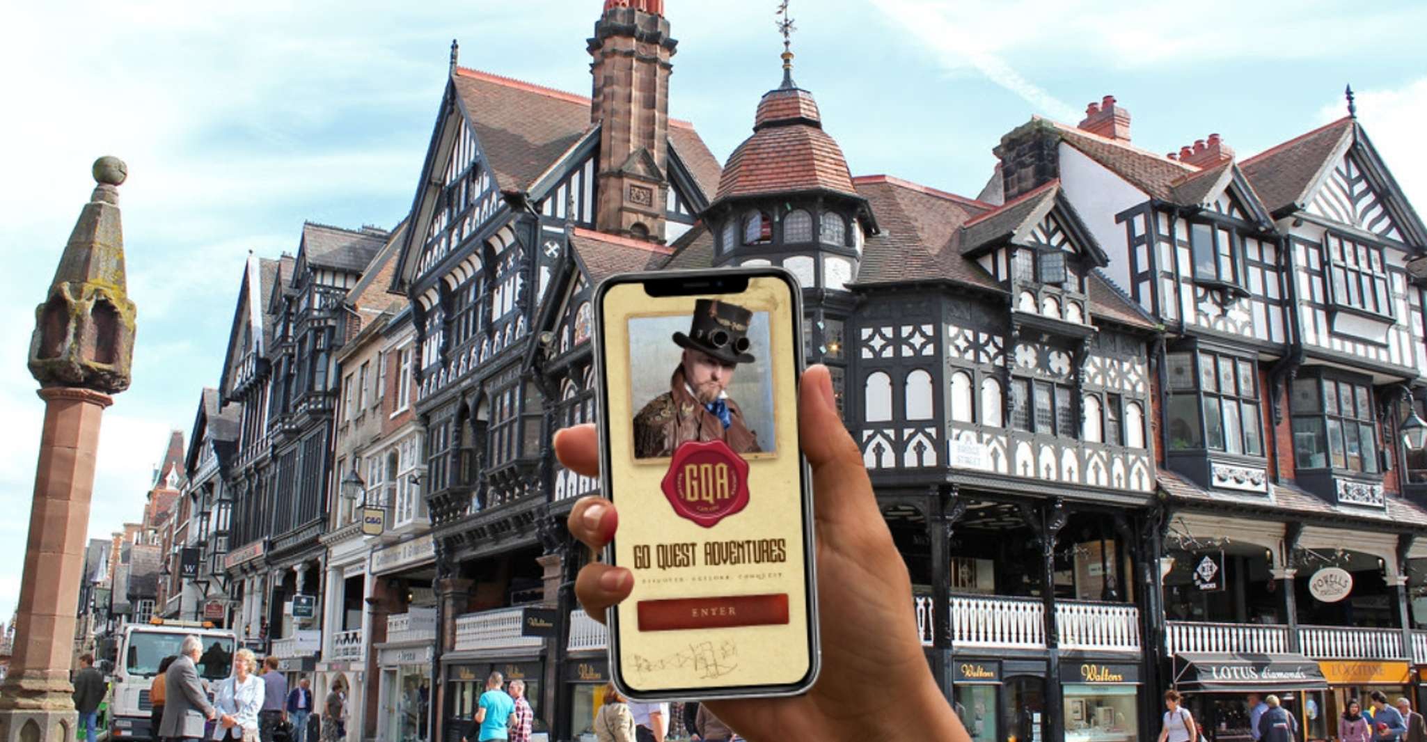 切斯特调查、自我引导步行和互动宝藏狩猎 - Hizvo