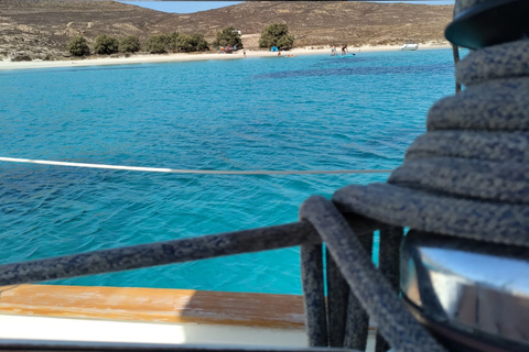 Mykonos: Rhenia Island Sunset Cruise mit Transfer und Mahlzeit