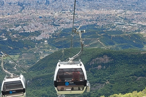 Lago Bovilla y Teleférico a Dajti