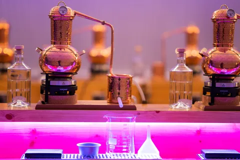 Ontdekkingstocht naar de gin-distilleerderij met welkomstdrankje