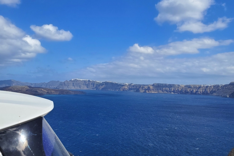 Santorini: Traslado privado desde el aeropuerto/puertoDel puerto al hotel