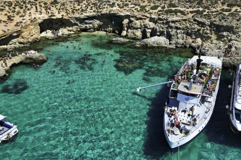 Comino, Laguna Blu e Gozo: tour in barca tra 2 isole