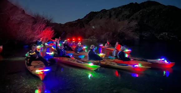 Von Las Vegas aus: Kajak-Tour bei Mondschein auf dem Colorado River