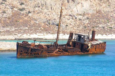 Heraklion: Gramvousa Island Day Trip &amp; Balos BeachDay Trip: Pickup from Heraklion and Ammoudara