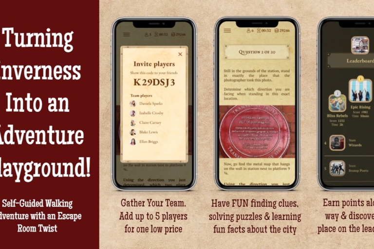 Inverness: Self-Guided Interactive Treasure Hunt City Game