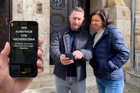 Aschersleben: Juego de detectives interactivo con Smartphone