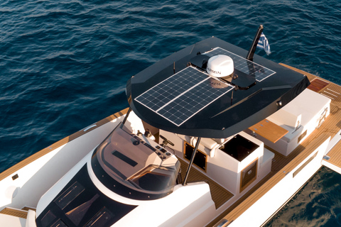 Mykonos : Private 8-Hour Cruise on a Brand New Luxury Yacht Private 8-Hour Cruise on a Brand New Luxury Yacht Tesoro 40