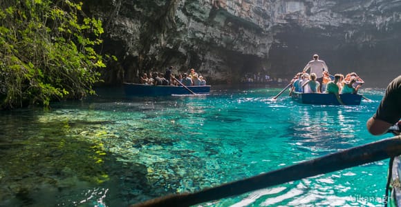 Argostoli : grottes de Melissáni et Drogaráti, dégustation de vin