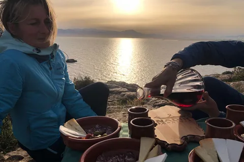 Tour di Cagliari al tramonto con aperitivo - Faro di Capo S.Elia