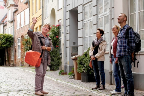 Lübeck : visite des cours et des couloirs de la vieille ville