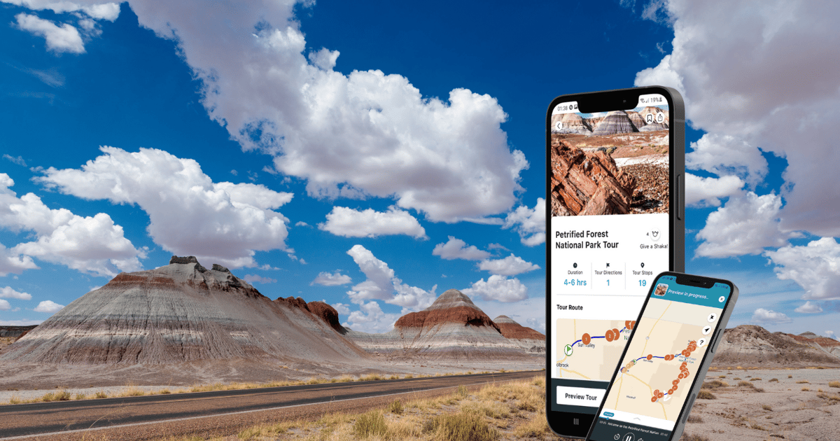 Park Narodowy Skamieniałego Lasu: Wycieczka z przewodnikiem GPS i audio