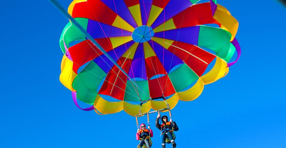 Gold Coast: Surfers Parasailing with Free Photos