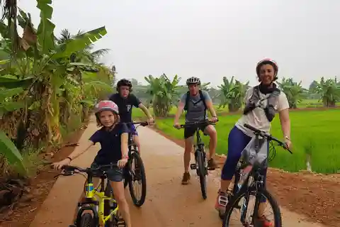 Radfahren Sukhothai Ganztagestour auf dem Land