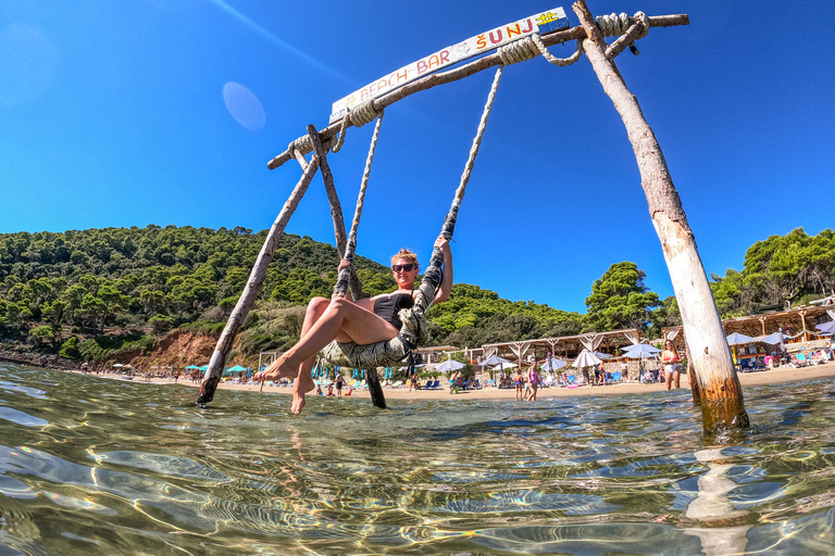 Da Dubrovnik/Cavtat: Grotta Azzurra, giro in motoscafo sulla spiaggia di SunjDa Cavatat