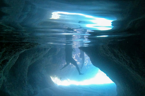 Desde Dubrovnik/Cavtat: Cueva Azul, Excursión en lancha rápida por la playa de SunjDesde Cavtat