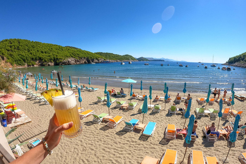 Depuis Dubrovnik/Cavtat : Grotte bleue, excursion en bateau rapide sur la plage de SunjDepuis la vieille ville de Dubrovnik