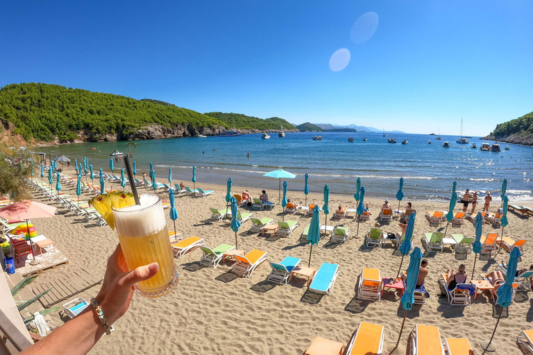 Da Dubrovnik/Cavtat: Grotta Azzurra, giro in motoscafo sulla spiaggia di SunjDa Cavatat