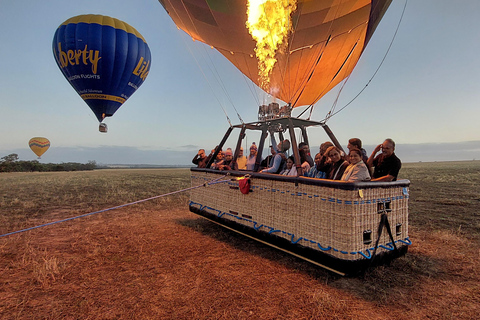 Ballonvaart INCLUSIEF pendelbus van Perth naar NorthamOverdracht terug