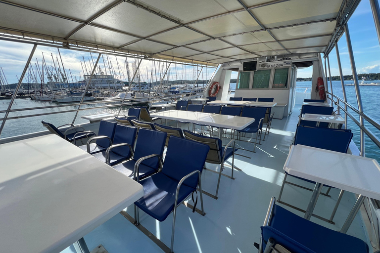 From Pula: Day Cruise to Rovinj, Lim Fjord, and Red Island