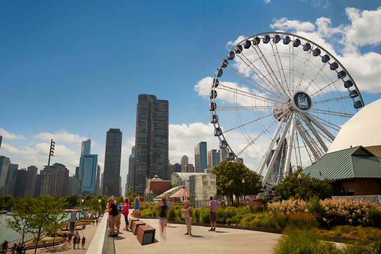 Chicago: Bilet normalny i ekspresowy na Centennial Wheel Navy PierZwykły bilet z kodem kreskowym