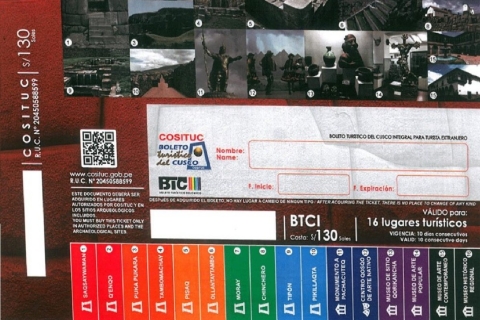toeristenkaartje cusco