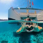 Da Palau: Tour in catamarano dell'Arcipelago della Maddalena con pranzo
