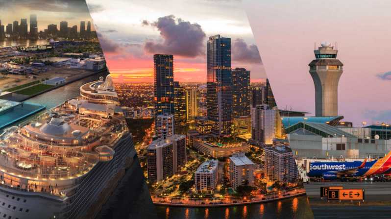 Miami: Guided Tour with Transfer from Cruise Port to Airport