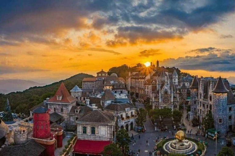 Da Nang: Tour delle colline di BaNa, del ponte d&#039;oro e della montagna di marmoTour privato senza pranzo a buffet