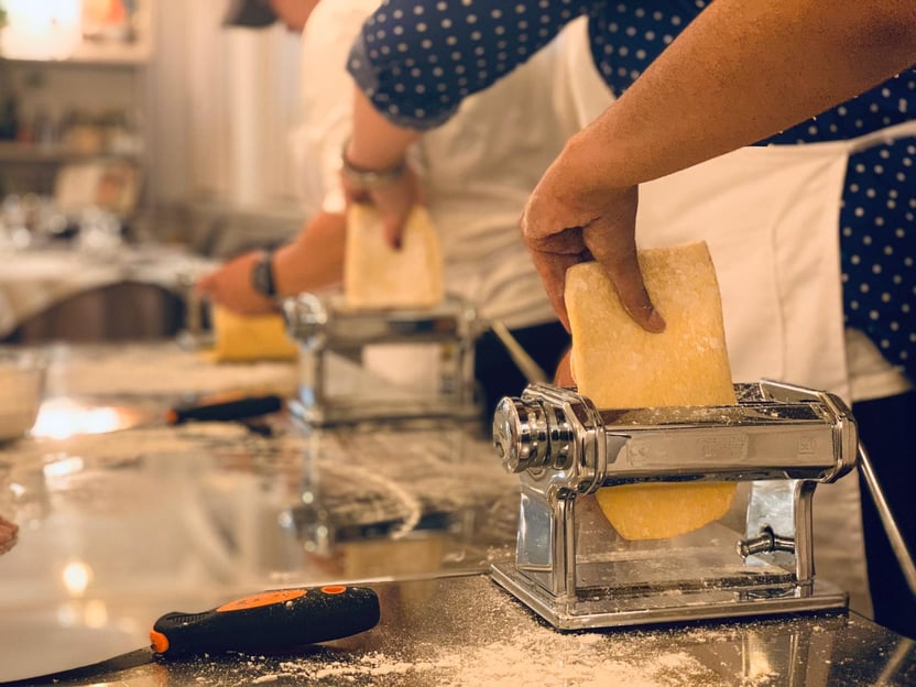 Rome: Fresh Pasta and Tiramisu Making Class with Fine Wine
