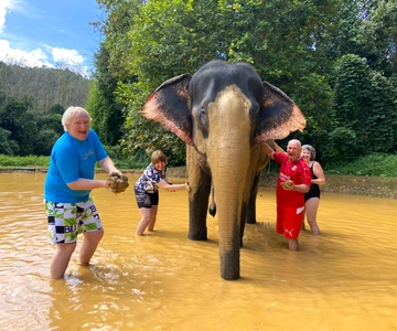 Khao Lak: Khao Sok Private Elephant Daycare & Bamboo Rafting
