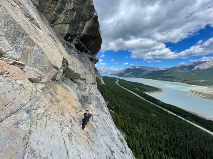 Lake Abraham Via Ferrata Climbing