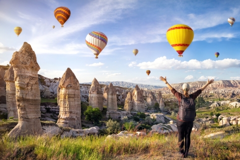 Van Antalya: tweedaagse trip naar Cappadocië met Cave HotelCappadocië 2-daagse reis met 3-sterrenhotel