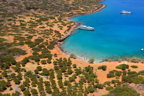 Creta: crociera nella baia di Mirabello con cocktail a bordoCrociera Mirabello in tedesco con trasferimenti