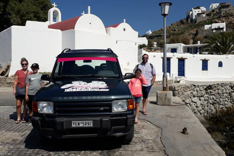 Passeio pelos destaques de Mykonos em um jipe