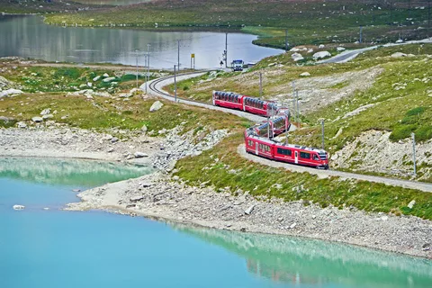 From Lake Como: Bernina Red Train Tour to St. Moritz