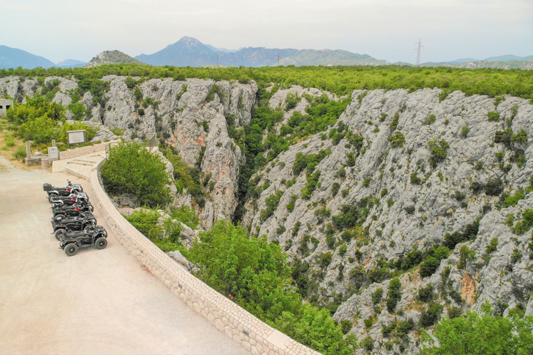 Split: ATV Quad Tour Adventure with waterfall swimming Tandem Ride