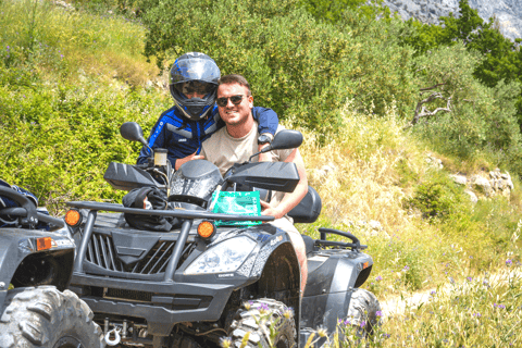 Split: ATV Quad Tour Adventure with waterfall swimming Tandem Ride