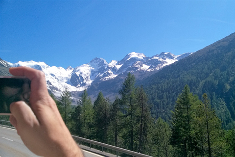 Z Mediolanu: pociąg Bernina, Alpy Szwajcarskie i jednodniowa wycieczka do St. Moritz