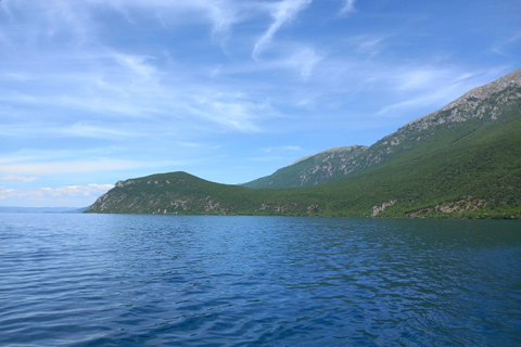 Ohrid: Naum-klostret: Östkust och heldagsbåtstur