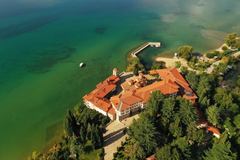 Ohrid : Côte Est et Monastère de St. Naum - Excursion en bateau d'une journée