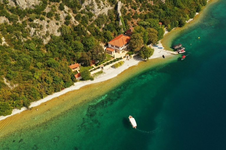 Ohrid: oostkust en St. Naum-klooster boottocht van een hele dag