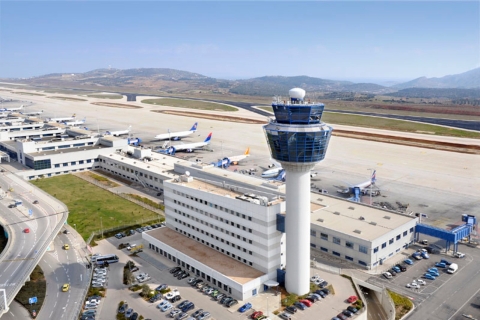 Athene: privétransfer van de luchthaven van Athene naar de haven van Pireaus