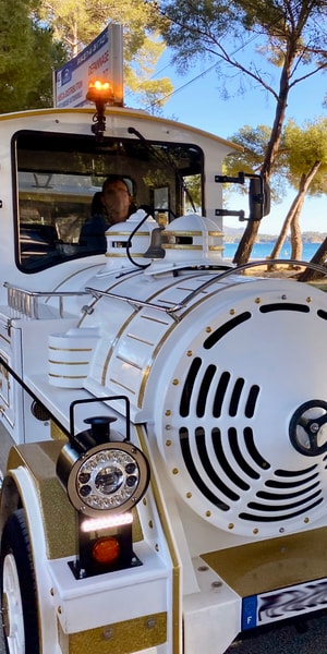 Dotto Muson River Treni Dotto La Londe-les-Maures'in Küçük Treni